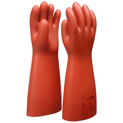 Elektriker-Schutzhandschuh mit mechanischem Schutz, Größe 11, Klasse 0, rot (1/5)