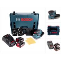 Bosch GSS 18V-10 Akku Schwingschleifer 18V + 2x Akku 5,0Ah + Ladegerät + L-Boxx