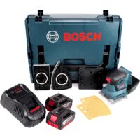 Bosch GSS 18V-10 Akku Schwingschleifer 18V + 2x Akku 5,0Ah + Ladegerät + L-Boxx