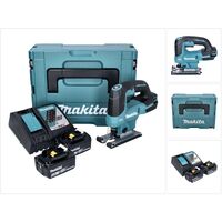 Makita DJV 184 RMJ Akku Pendelhub Stichsäge 18 V Brushless + 2x Akku 4,0 Ah + Ladegerät + Makpac