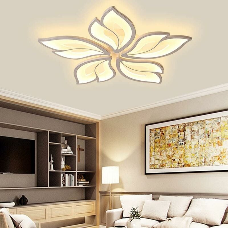 Plafonnier LED Moderne, 26W Lampe de Plafond, Luminaire Plafonnier 2080lm  pour Salon, Chambre, Cuisine, Couloir 3000K (Blanc Chaud) [Classe  énergétique A+++]