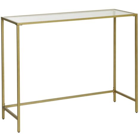 Table console verre doré (1/5)