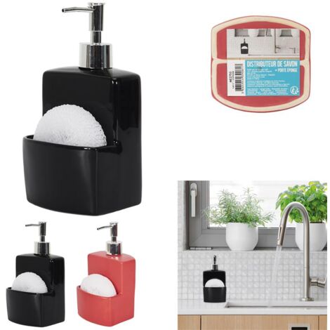 Distributeur De Savon Porte Eponge 9x18cm M12