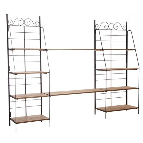 Etagère Pliante En Métal Et Bois