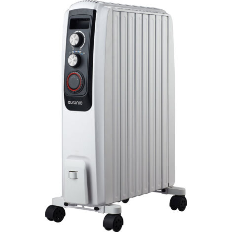 Radiateur à huile Auronic - Electrique - Thermostat - Minuterie - 3 Modes - jusqu'à 2000W