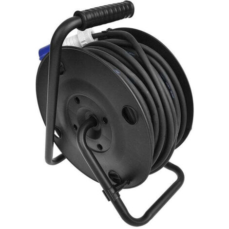 Enrouleur électrique jardin 40m/3x1,5 pied métal - JARDI DIFFUSION
