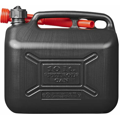 Jerrycan 10l Plastique Noir Un-approuvé