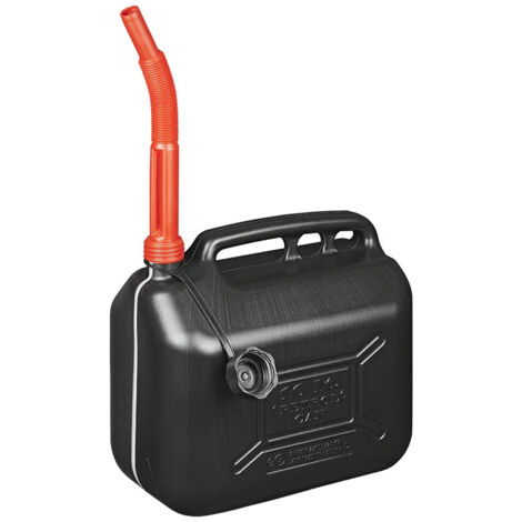Jerrycan 10l Plastique Noir Un-approuvé