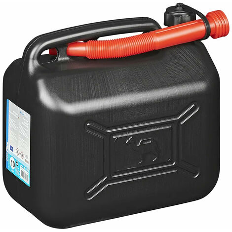 Jerrycan 10l Plastique Noir Un-approuvé