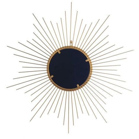 Miroir Soleil Dore 66cm