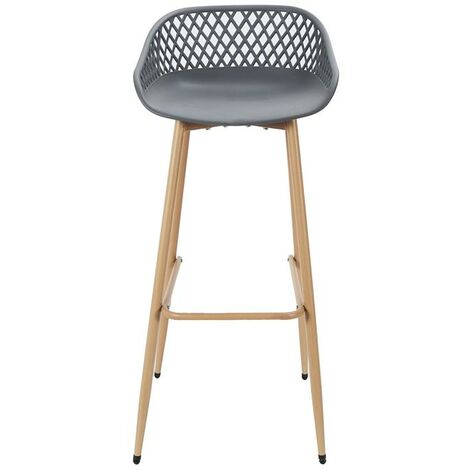 Tabouret De Bar Malaga Gris - Lot De 2 (1/5)
