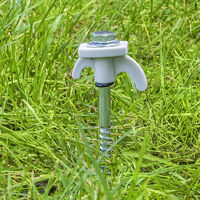 FOYIOLRU 12 PIÈCES Piquets De Tente à Visser 20cm Avec Foreur Hexagonal