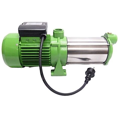 Gartenpumpe Edelstahl 0,9 KW Mit Druckschalter - 5400 L/h Für Brunnen & Zisternen