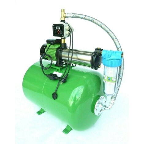 Hauswasserwerk 1,1 kW 230V 91 l/min Druckbehälter 100-495 L