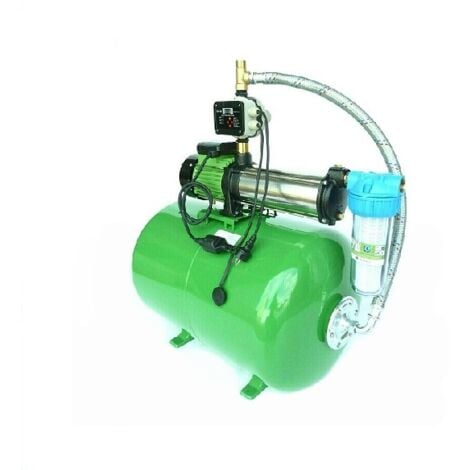 CHM GmbH® Hauswasserwerk 100 Liter 11 Bar Druck 6000 L/h mit einstellb.  Druckschalter mit