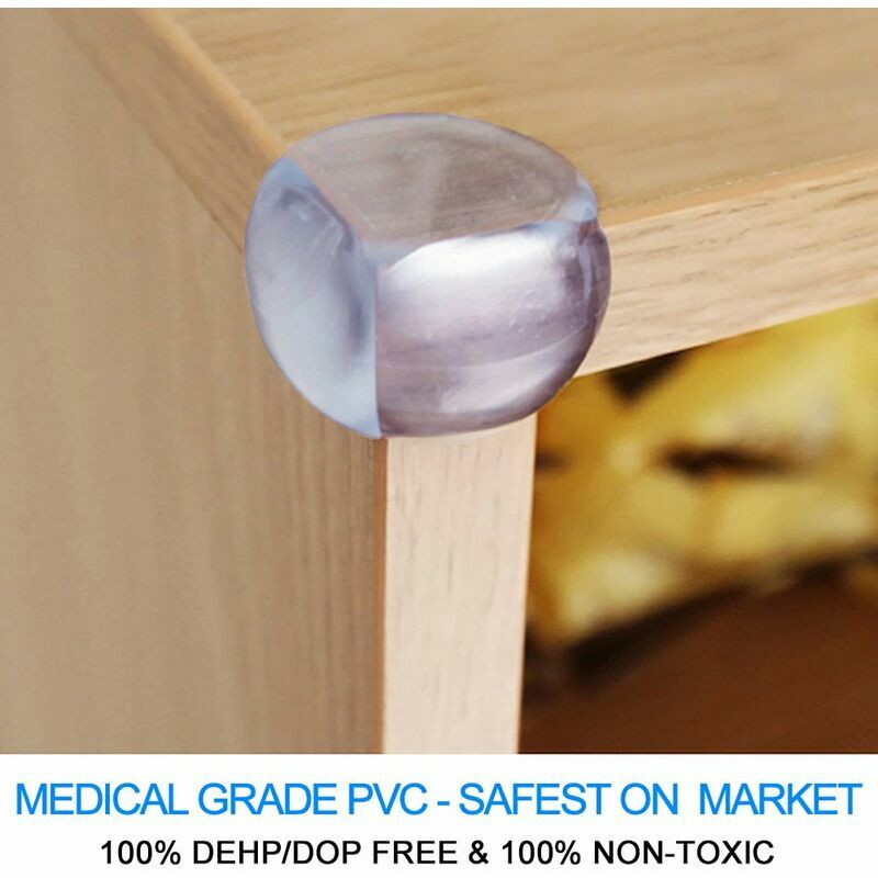 Clear Corner Guards(12 Pack),Table Corner Protectors,Clear Edge  Bumpers,High Resistant Adhesive Gel,Corner Protector For Baby,Kids,Furniture ,Cabinet,Glass,Coffee Table,ect.