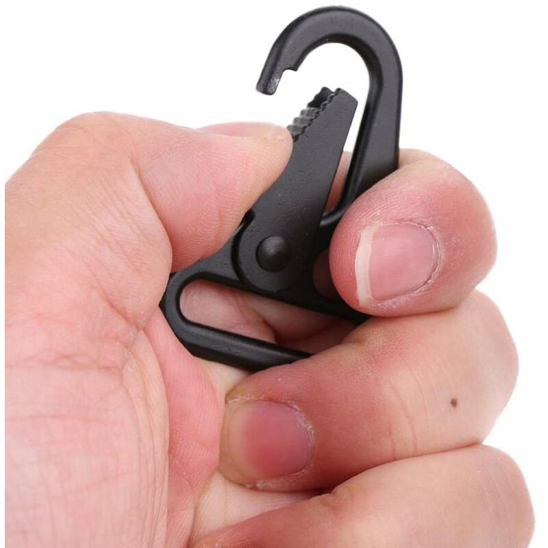 Men's Keychain Hook Stainless Steel Buckle Outdoor Carabiner Climbing Tool  Double Ring Car Fishing Key Ring Car Accessories - AliExpress