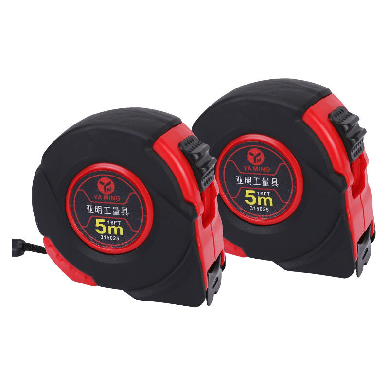 2pcs Tape Measure 7.5M Metric Ruler Steel Measuring Tape 25mm Wide, Red ABS Case | Harfington