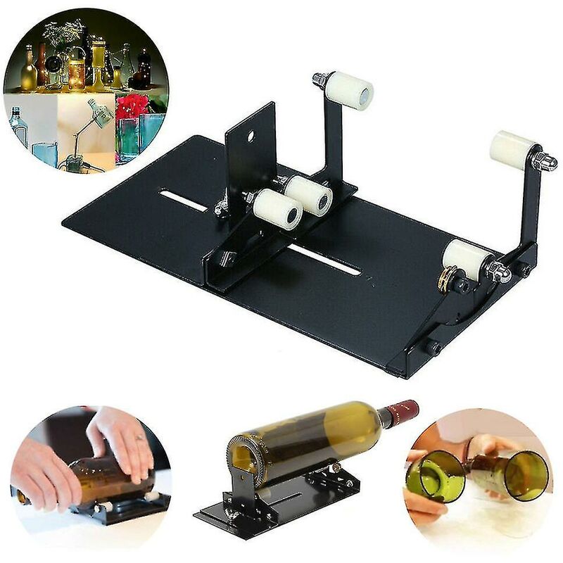 Glass Bottle Cutter, Mini Portable Glass Bottle DIY Craft Tool, Bottle Cutter & Glass Cutter Kit for Cutting Wine, Beer, Whiskey, Etc