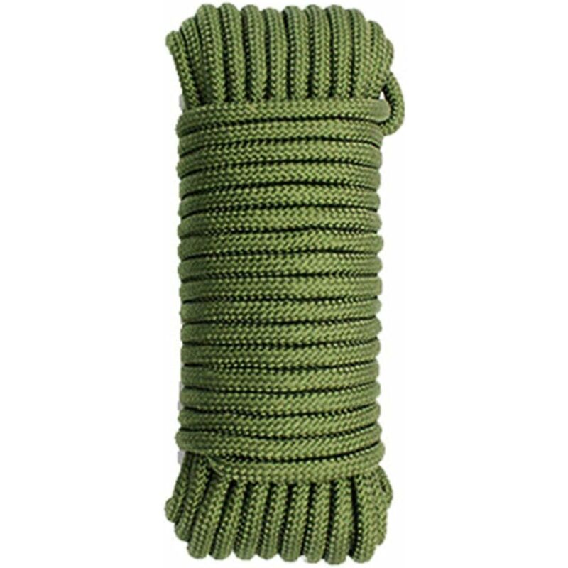 6mm Green Polypropylene Rope x 45 Metres, Cheap Nylon Rope, Poly Rope Coils