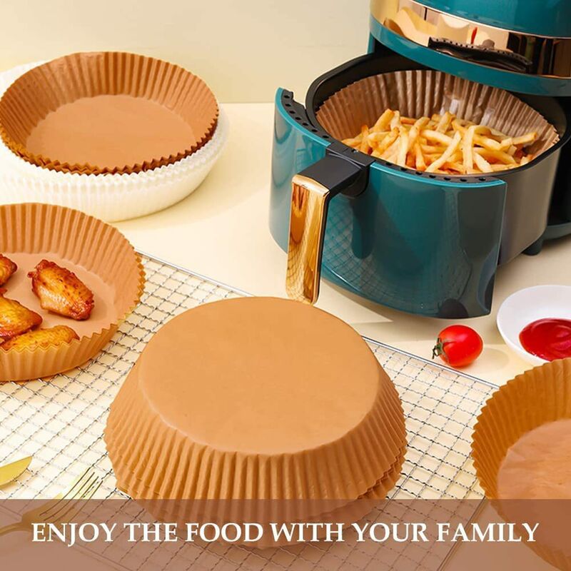 50pcs Disposable Air Fryer Liners, Round Anti Oil Parchment Paper For Air  Fryers, Fry Baskets, Air Fryer Basket & More, Baking, Cooking