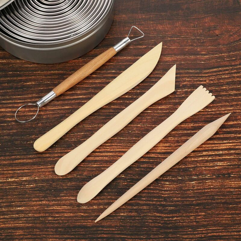 Set Of 11 Polymer Clay Tools For Adults Pottery And Clay Sculpting Tools -  Wood Sculpting Tools Tools