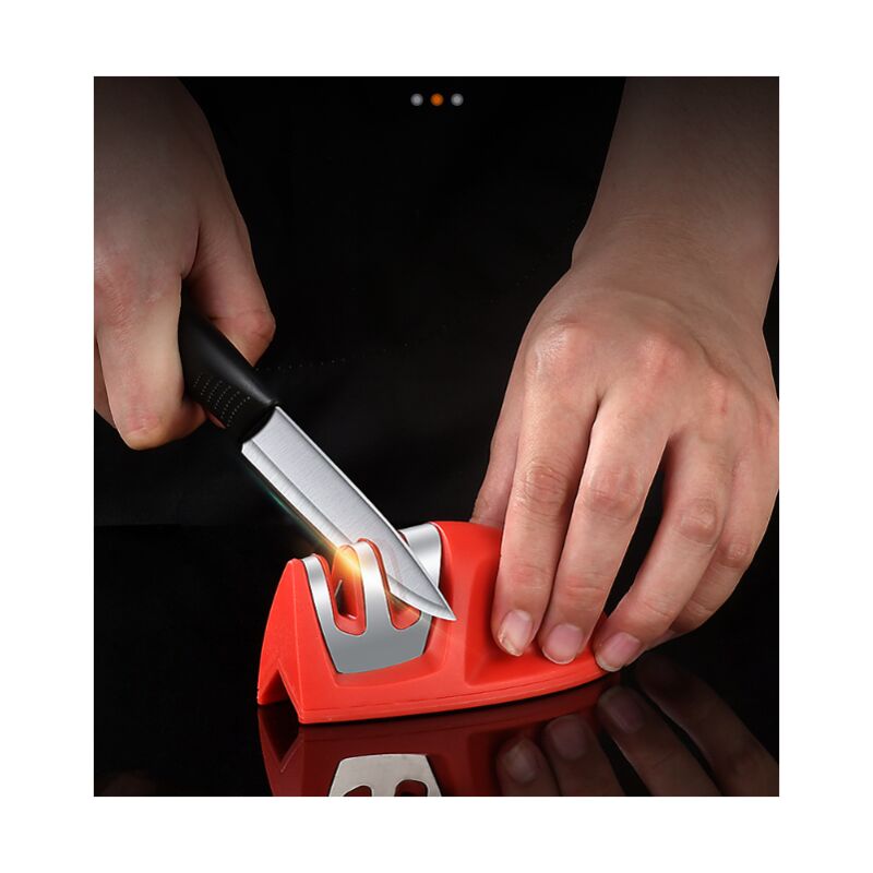 1pc Handheld Knife Sharpener, Portable Kitchen Sharpening Stone For  Straight And Serrated Knives, Professional Chef Knife Accessory For  Repairing And Sharpening Blades