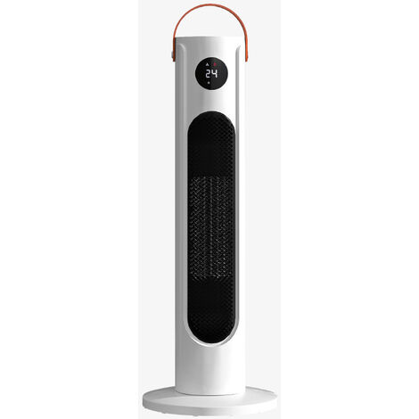 2000W Space Heater, ECO Ceramic Electric Heater, PTC Electric Heater, 60°  Oscillating, with Timer (1-12 Hours), Bathroom, Home [Energy Class A+++] -  (White Model) 2 Pieces