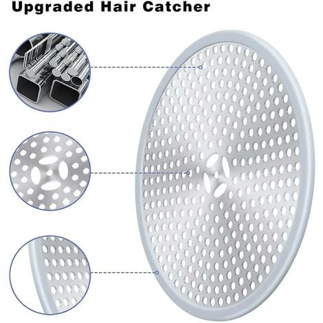 Square Drain Hair Catcher, Hair Filter With Suction Cup, Sink Anti