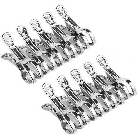 12pcs Hanger Clips Large Plastic Windproof Beach Towel Clothes