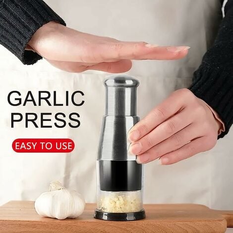 Garlic Grater Portable Abs Stainless Steel Garlic Press Chopper