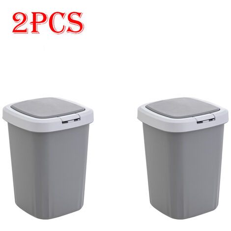 7/10L Trash Can Kitchen Wall Mounted Waste Bins Recycling Garbage Basket  Cabinets Hanging Trash Can With Lid For Bathroom Toilet