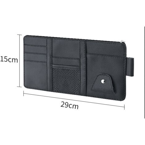 Auto Car Interior Leather Accessories Storage Pocket Sun Visor