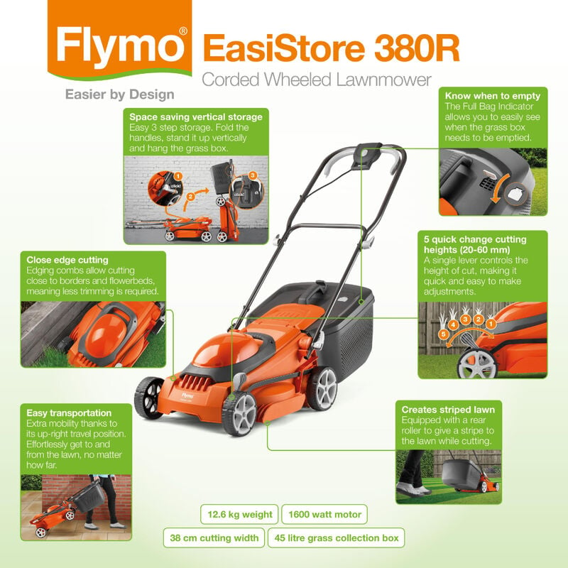 Flymo best sale easi store