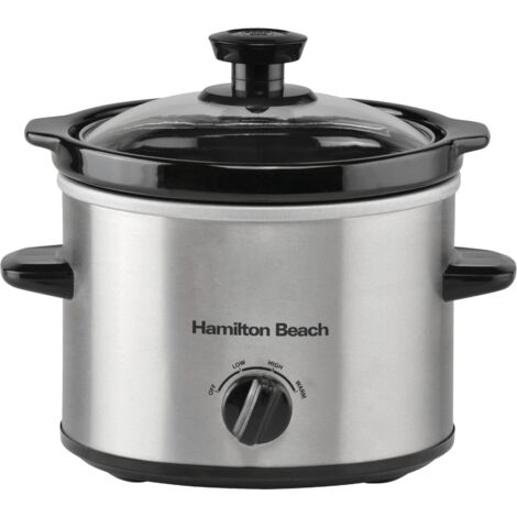 Hamilton Beach 'The Mighty Mini' 1.8L Silver Slow Cooker (1/5)