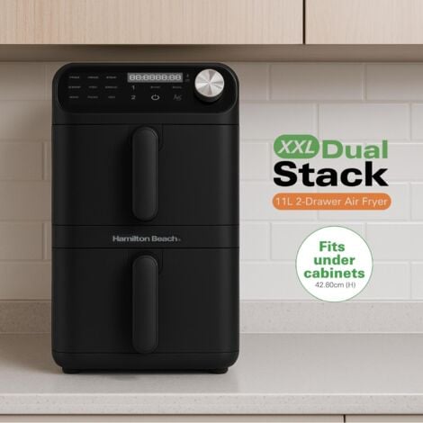 Hamilton Beach XXL Dual Stack 2 Drawer Air Fryer 11L