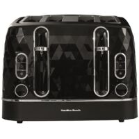 Hamilton Beach Diamond Toaster 4 Slice Black