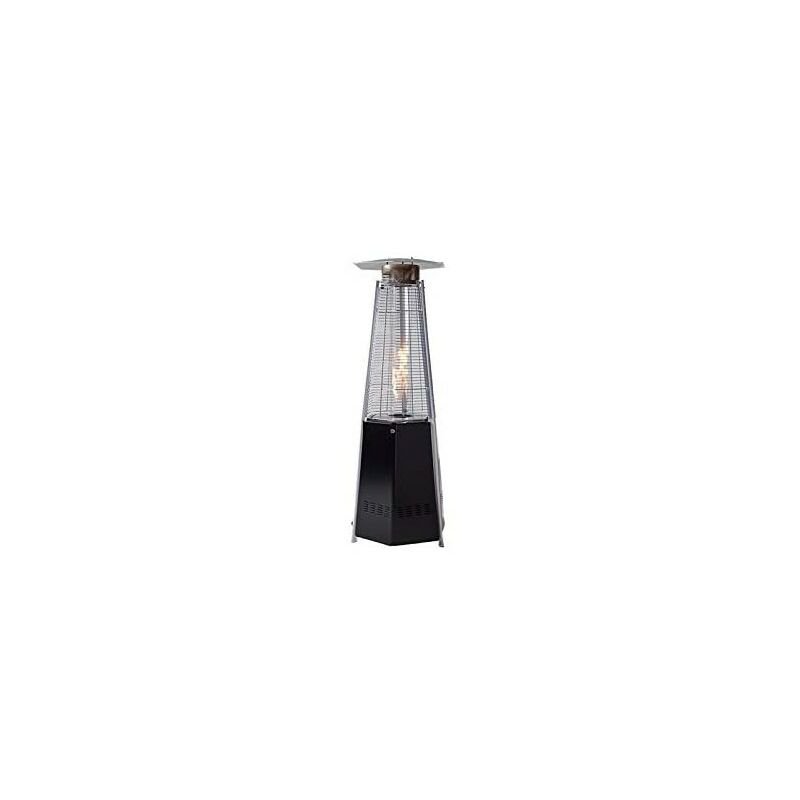 STUFA AEREA PIRAMIDE FUNGO A GAS FUOCO VIVO SMALL 11KW 25MQ TERMOPATIO CON RUOTE