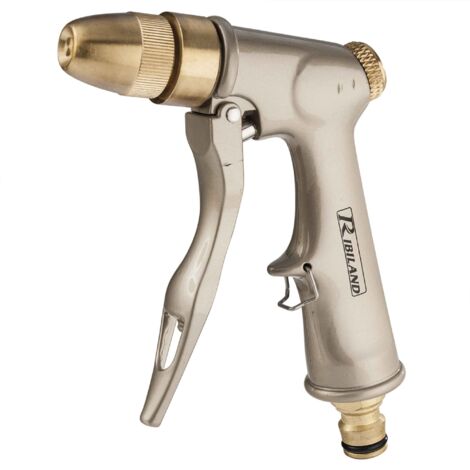 Boutt Pistola Multigetto Automatica In Metallo 2150579 PLR - Per Liquidi, Pressione Max 7 Bar, Attacco Rapido - 2