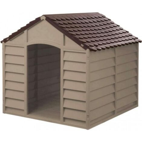 CUCCIA PER CANI IN PVC/RESINA 71x71x68H MARRONE MEDIA