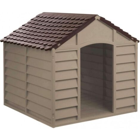 CUCCIA PER CANI IN PVC/RESINA 71x71x68H MARRONE MEDIA