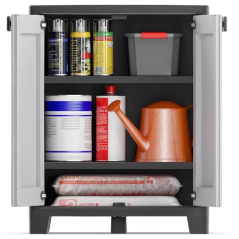 KETER ARMADIO BASSO TITAN XL CM. 80X44X100 H COL. ANTRACITE/GRIGIO IMPERMEABILE