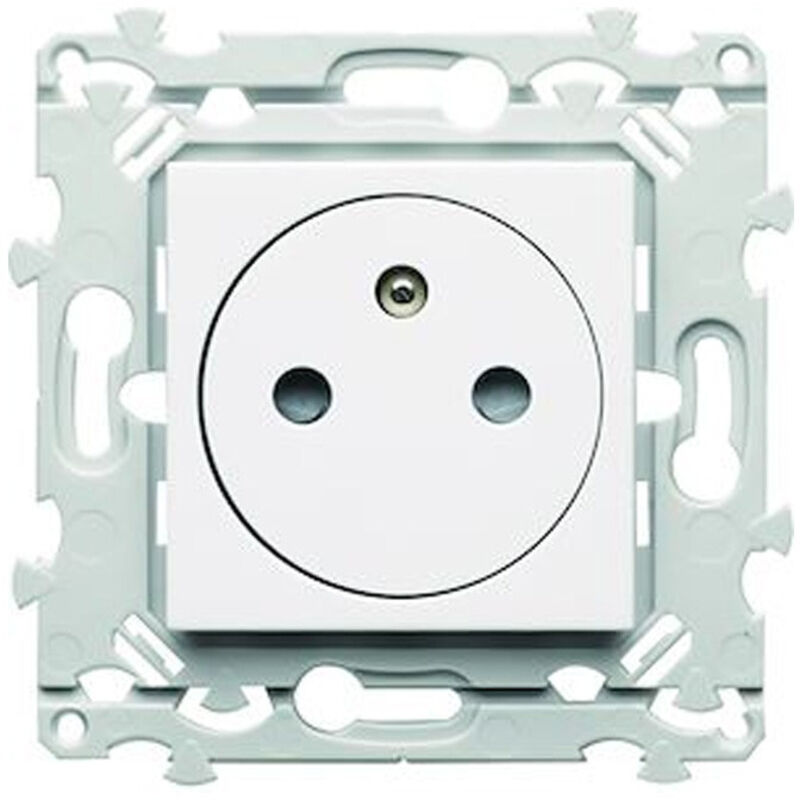 Plaque de finition 1 poste blanc Essensya Pure Hager - WE401