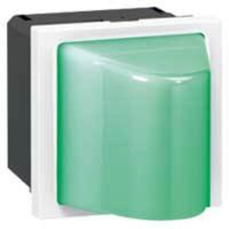 Hublot Mosaic 2 modules 12V à 24V pour 0,6W vert LEGRAND 078562
