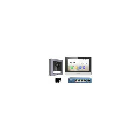 Hikvision – Interphone vidéo 7 pouces avec caméra Full HD 2MP – Étanchéité IP65 – Compatible Wi-Fi et PoE – Contrôle via application Hik-Connect