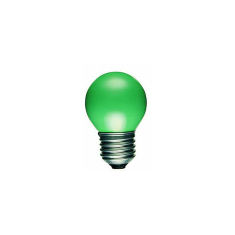 Ampoule Sphérique Couleur verte 240V 15W E27 - 007188 - Orbitec