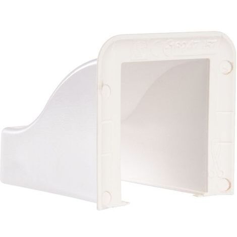 Sortie de plafond pour goulotte de distribution Viadis 90x40mm blanc Artic (16427)