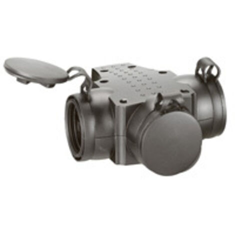 Prolongateur caoutchouc 3 prises de courant 2P+T avec anneau de suspension - 050578 - Legrand (1/5)