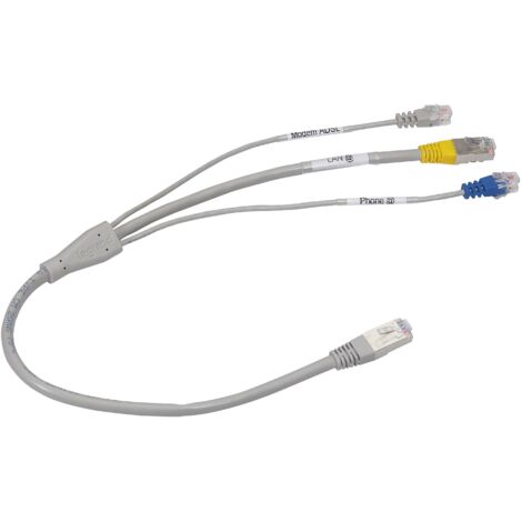 Kit box déportée pour réseau multimédia avec 2 cordons - 413205 - Legrand