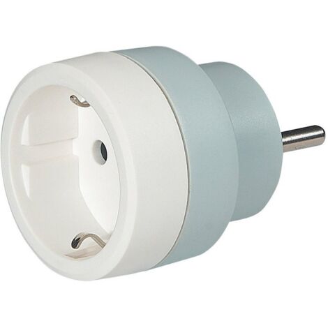 Legrand – Adaptateur de voyage 2P+T 16A 230V – Fiche standard germanique vers prise française – Intensité 16A – Puissance maximale 3680W